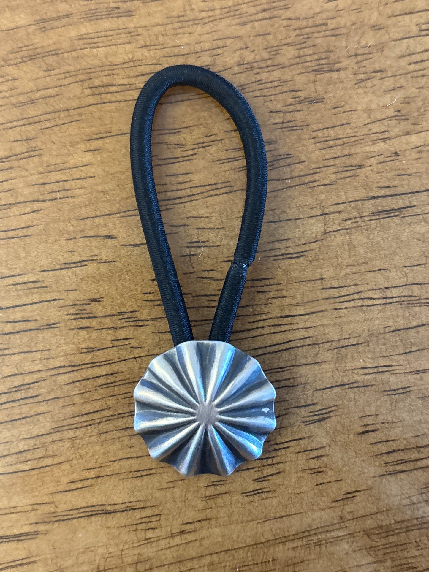 Arlene Soce Sterling Silver Concho Hair Tie Small 243497RB