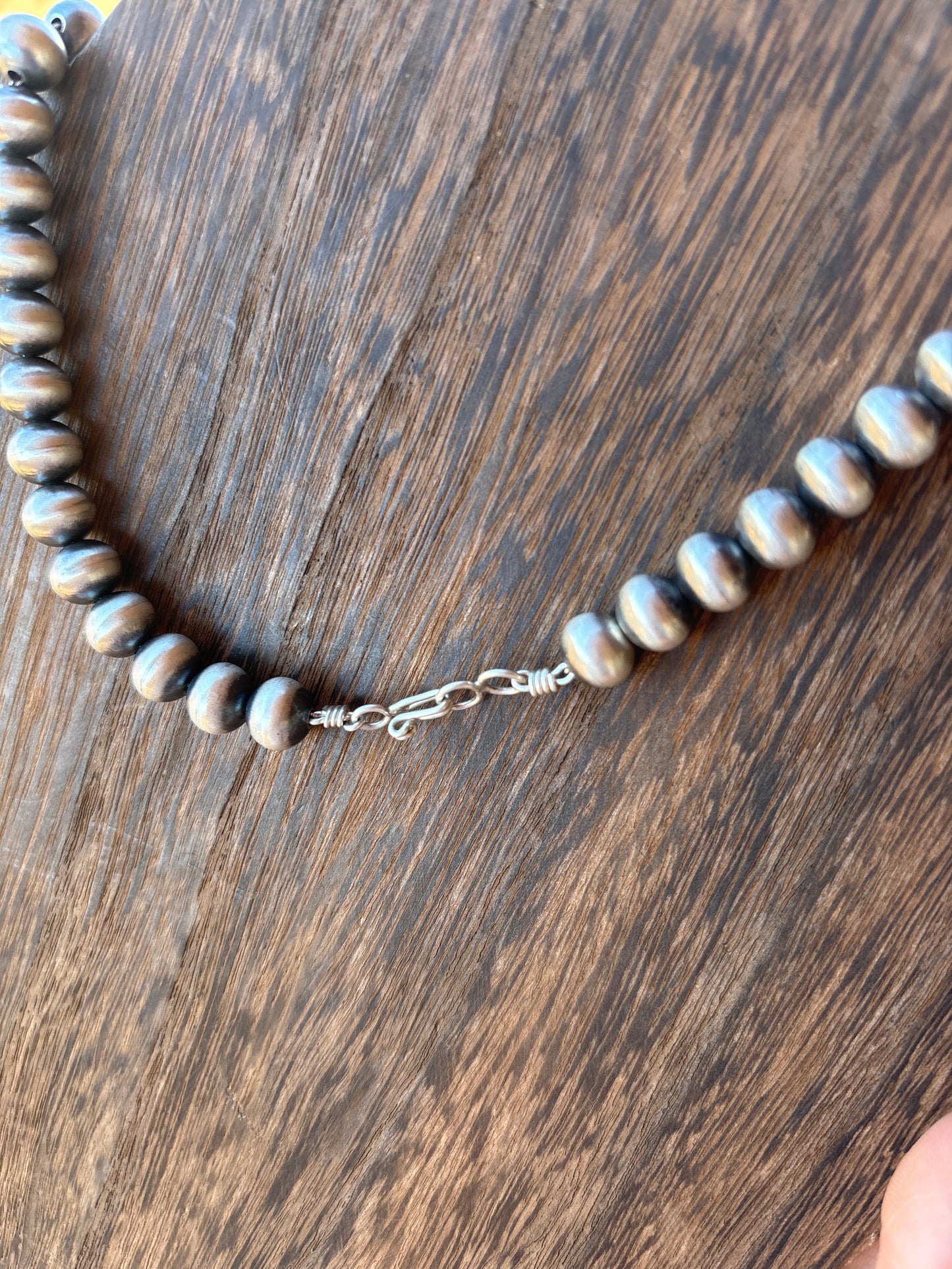 18" 12mm Round Bryannen Halwood Round Navajo Pearl Necklace 12R18NP