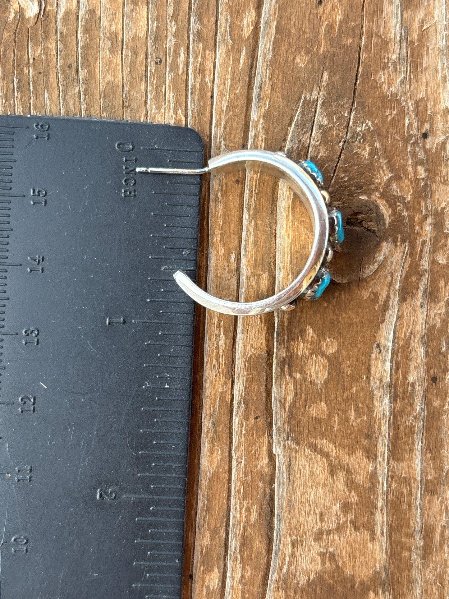 Paul Largo Turquoise & Sterling Silver Earrings 15258