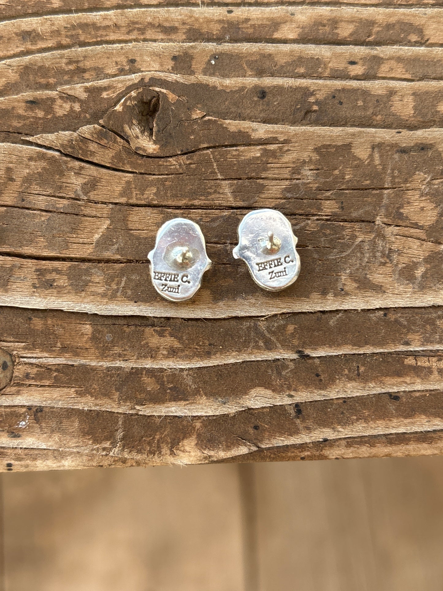 Joy Calavaza coral & turquoise stud earrings 0522