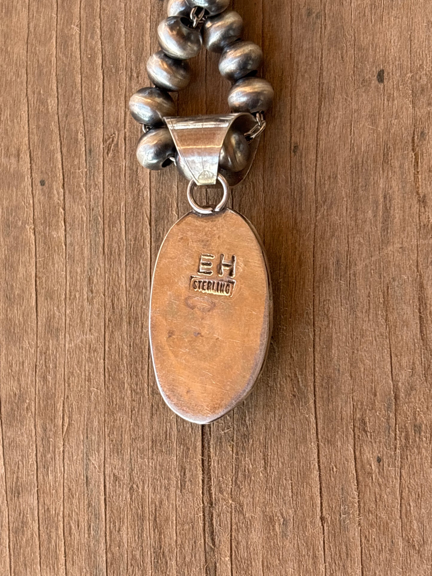 Ernest Hawthorne Turquoise & SS Pendant 16103