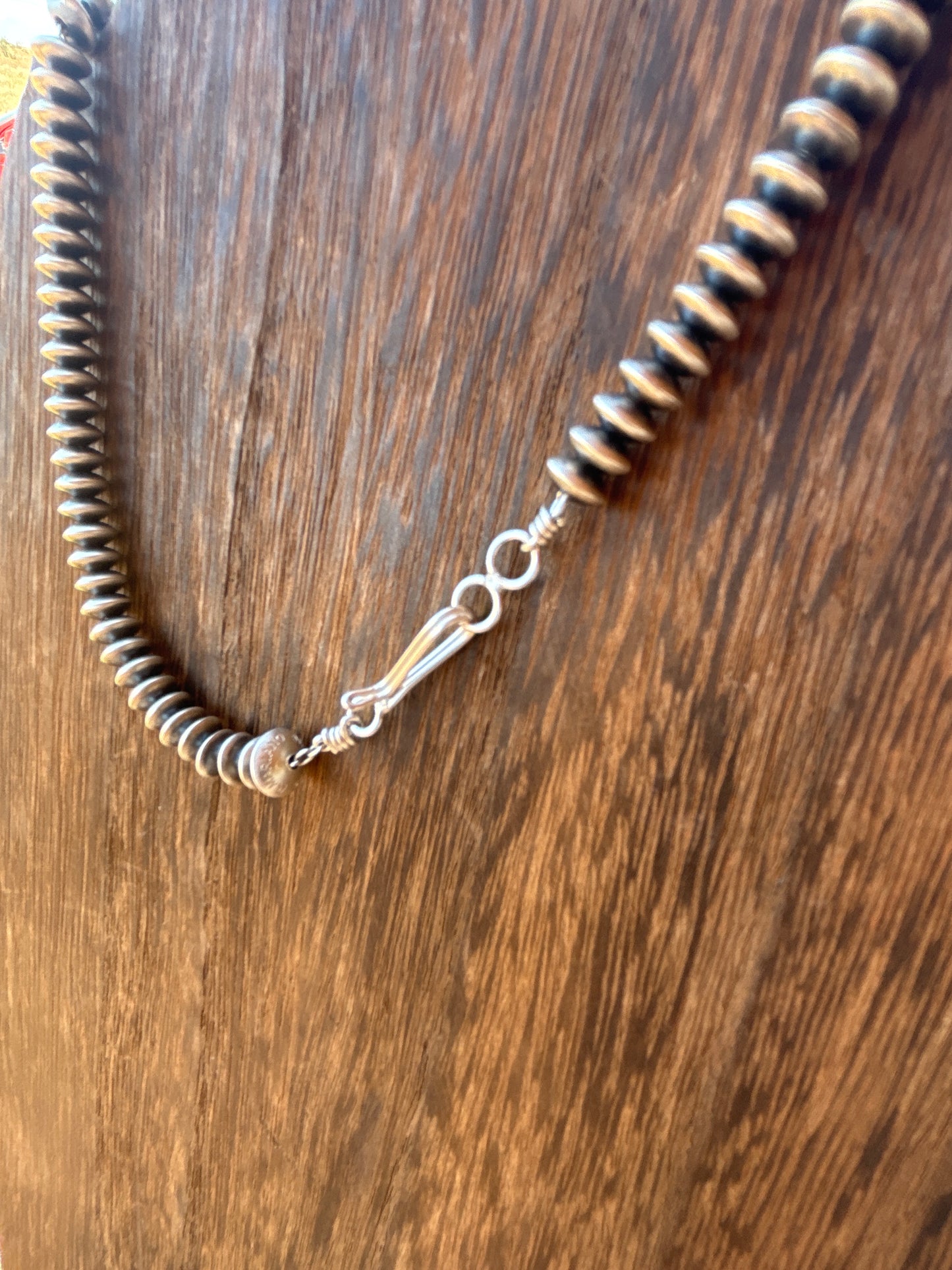 18” 6mm Saucer/Rondelle Dorinda Mariano Navajo Pearl Necklace 6D18NP