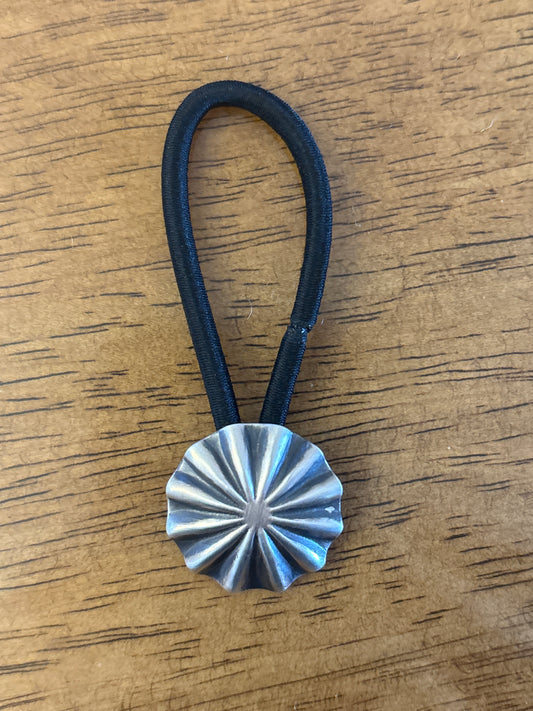 Arlene Soce Sterling Silver Concho Hair Tie Small 243497RB