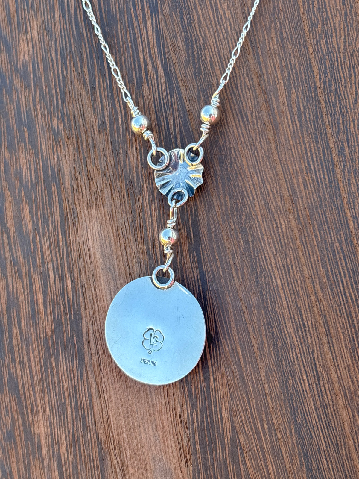 Lyanne Goodluck Golden Hills & Sterling Silver Drop Necklace 19LG