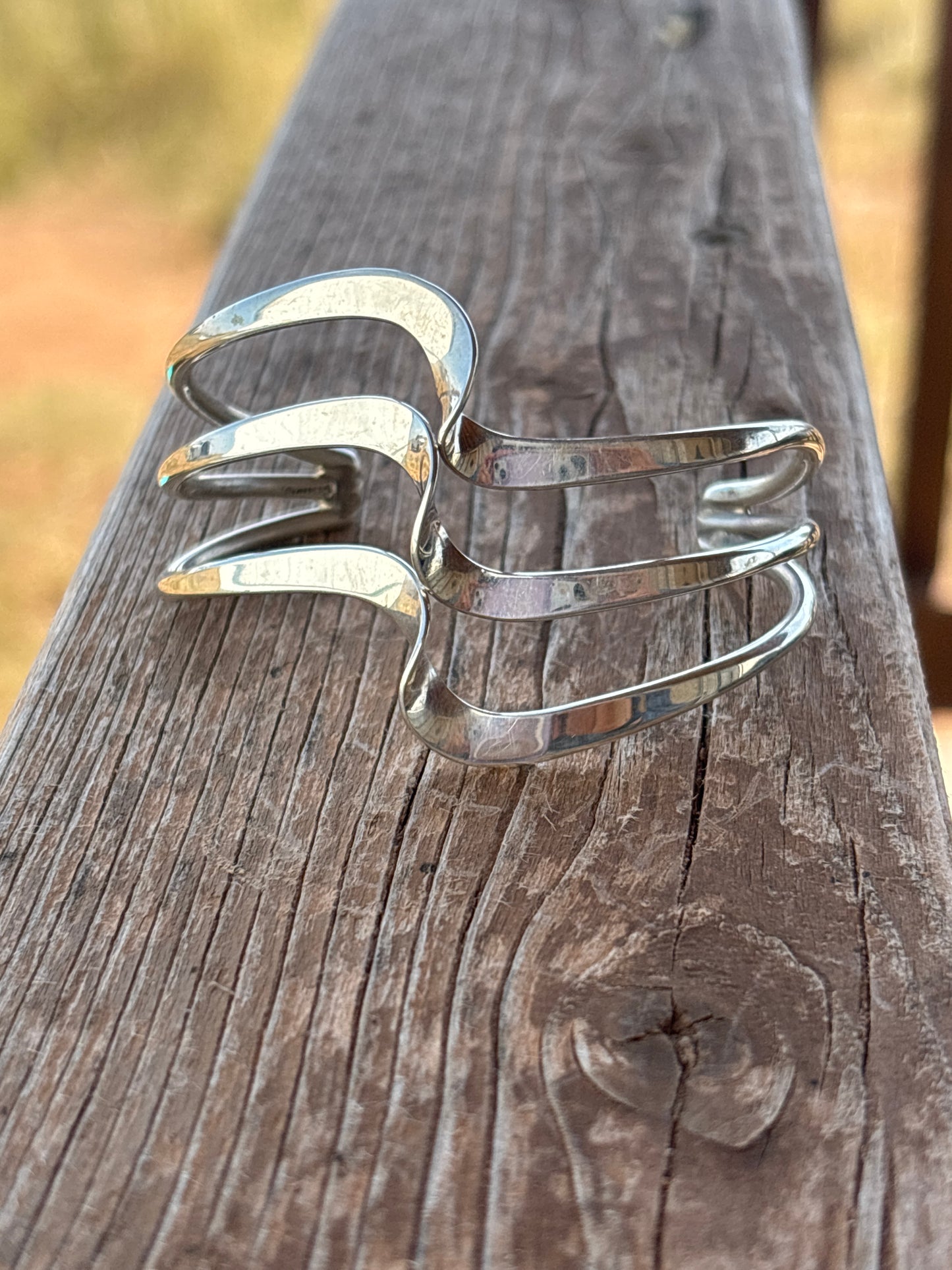 Elaine Tahe Triple wave SS Cuff 026984RB