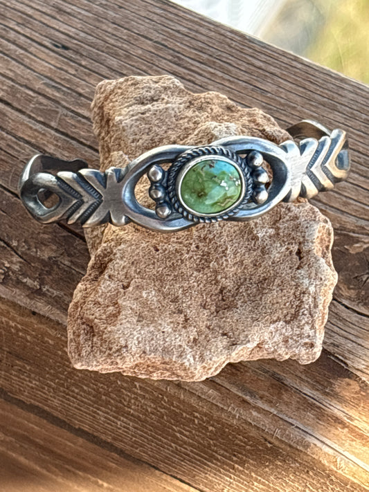 Harrison Bitsue Turquoise Small Cuff 1080T