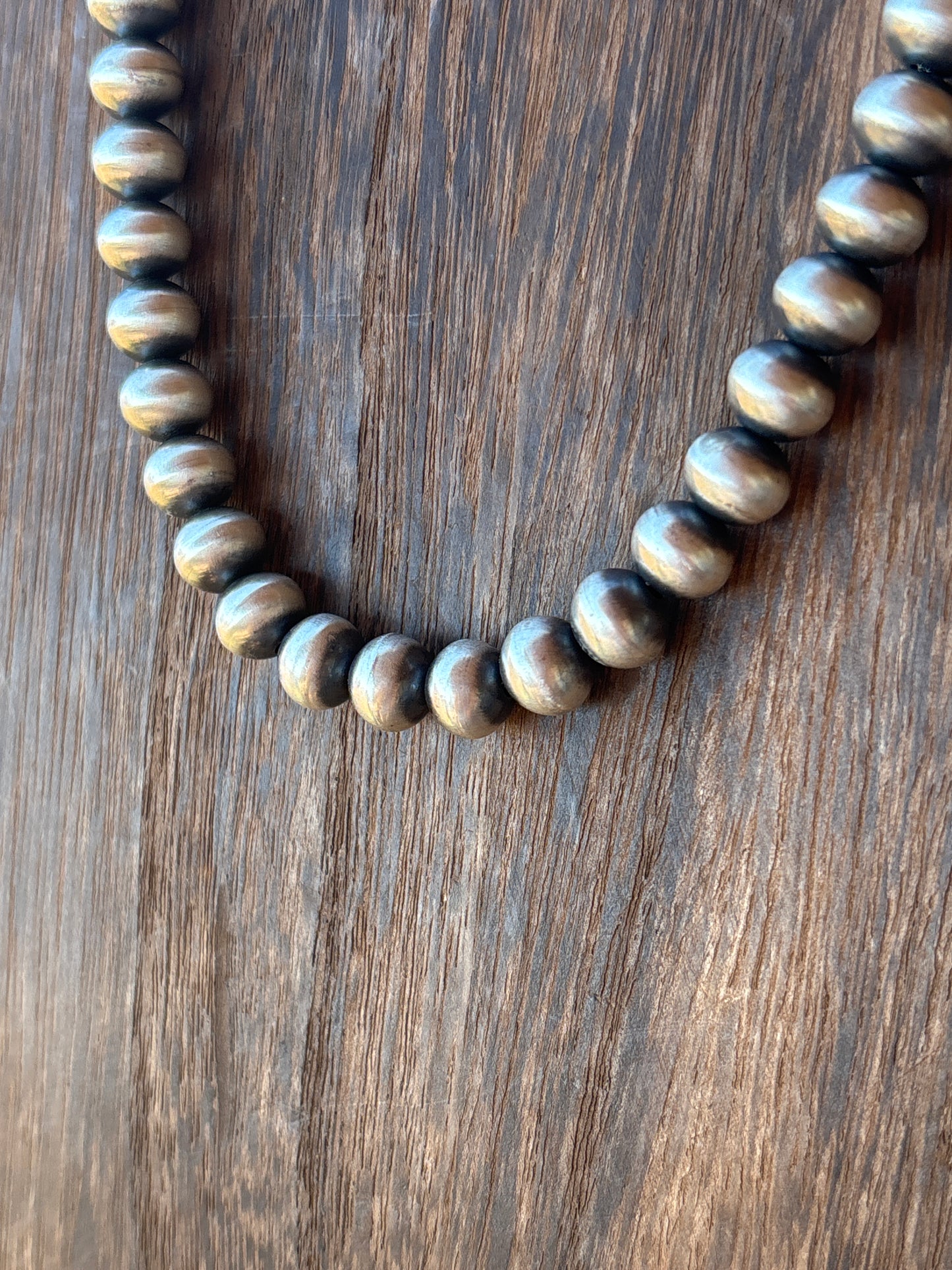 18" 12mm Round Bryannen Halwood Round Navajo Pearl Necklace 12R18NP