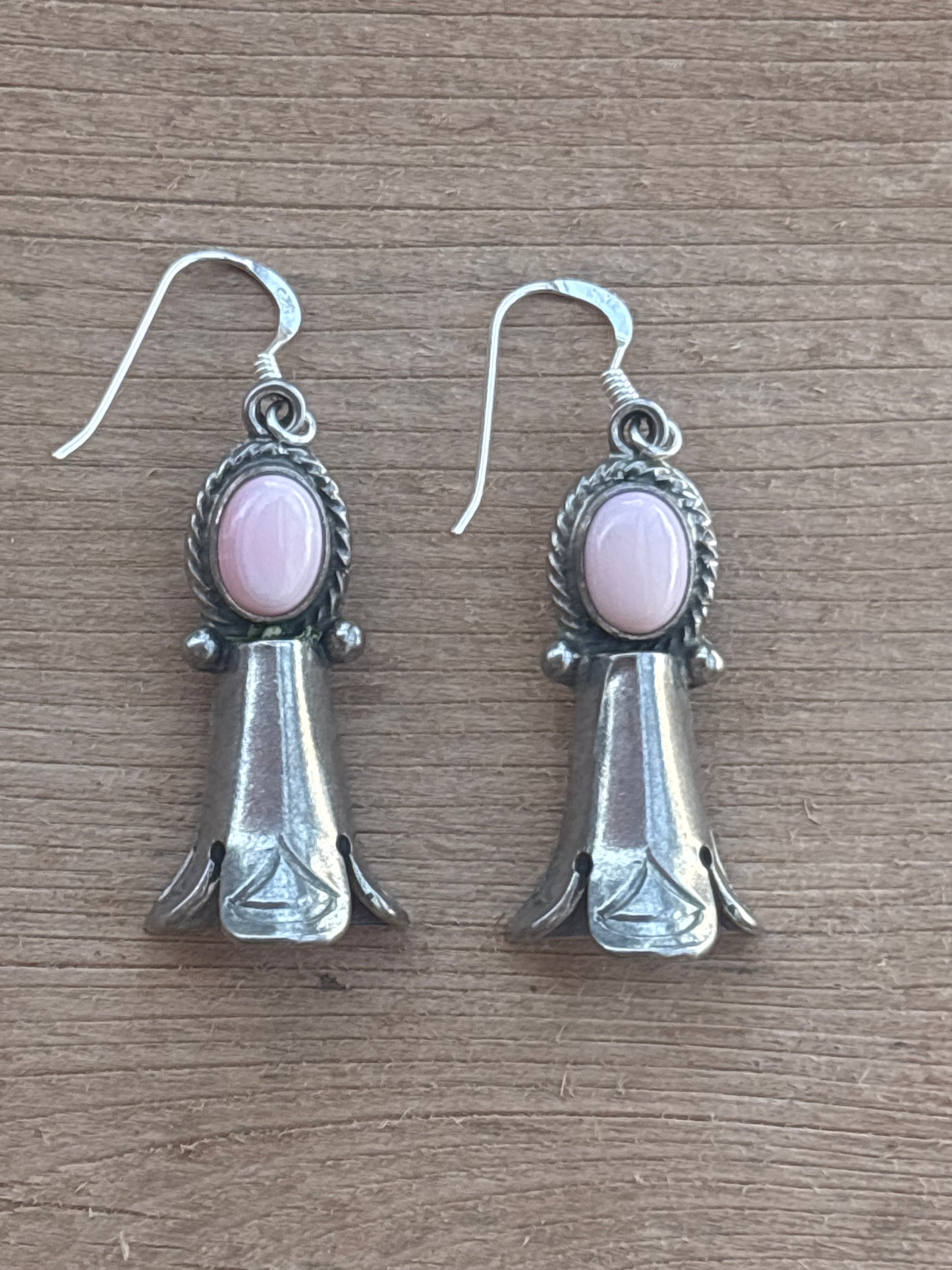 Sharon McCarthy French Hook Purple Spiny Oyster Sterling Silver Earrings 473RB