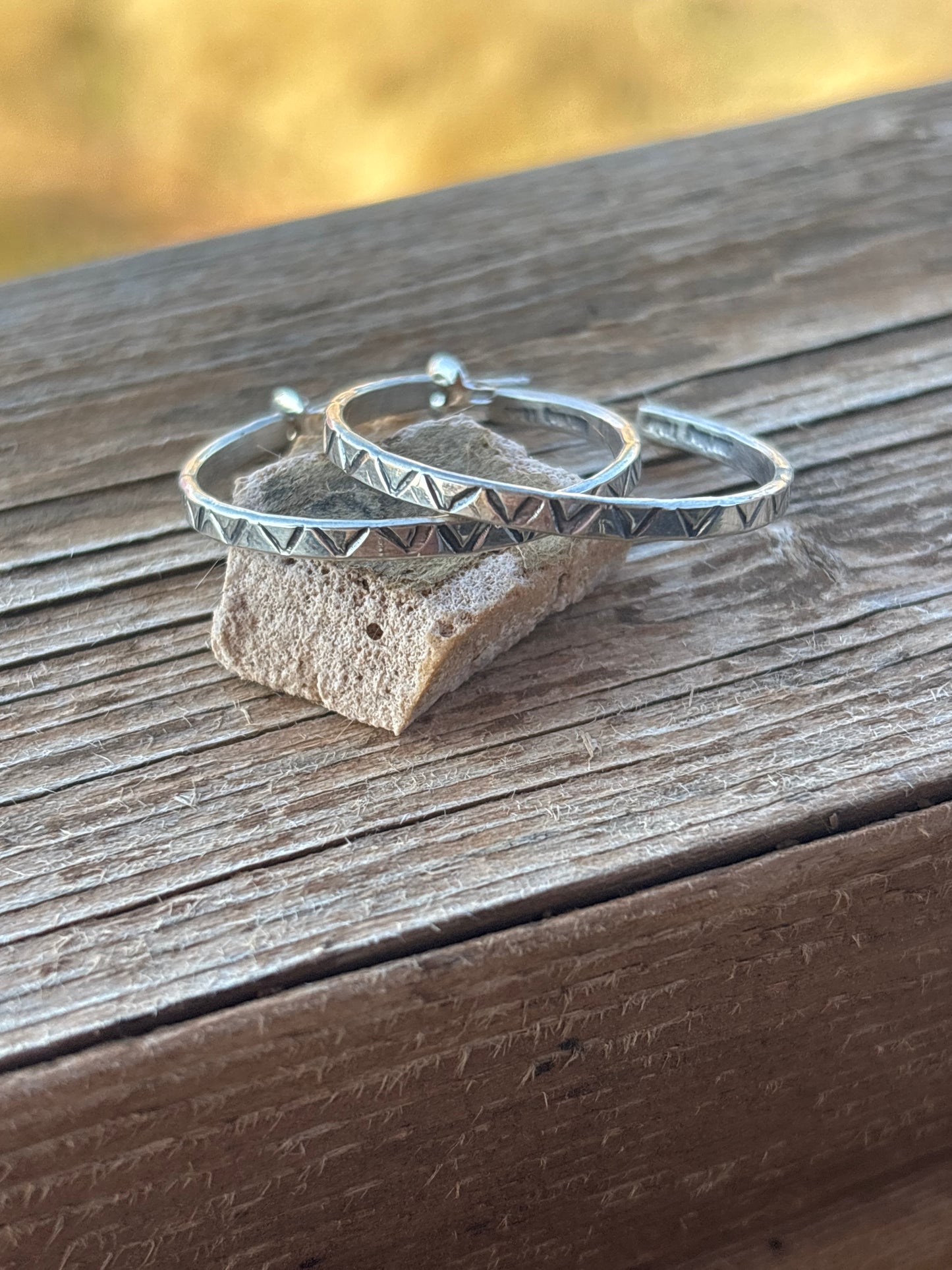 Elaine Tahe SS Hoop Earrings 044926RB