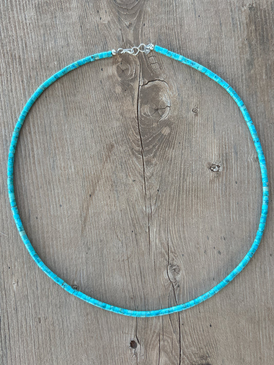 18" Judy Rosetta Turquoise Necklace 03JR