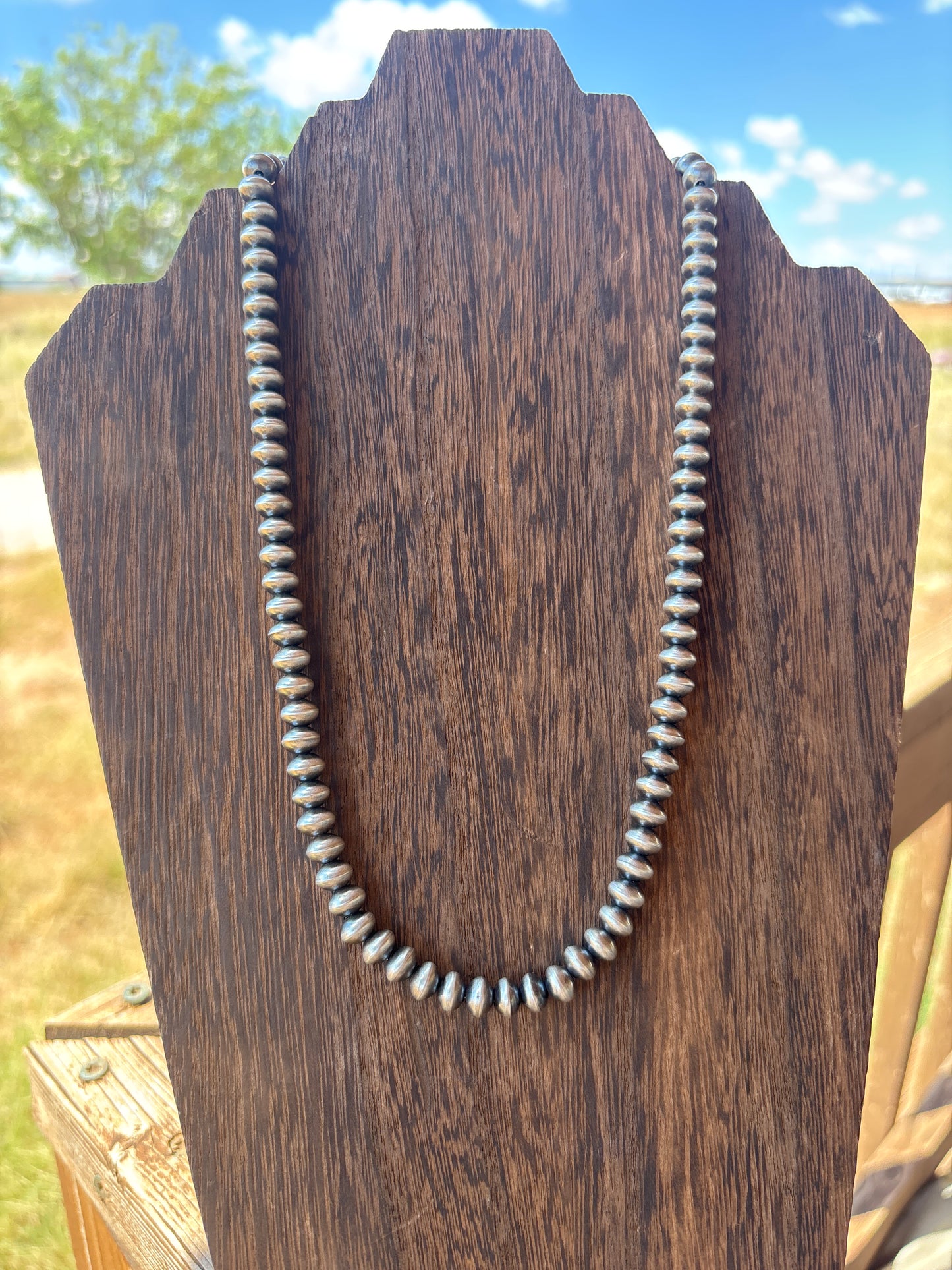 20” 7mm Semi Round Dorinda Mariano Navajo Pearl Necklace 7S20NP