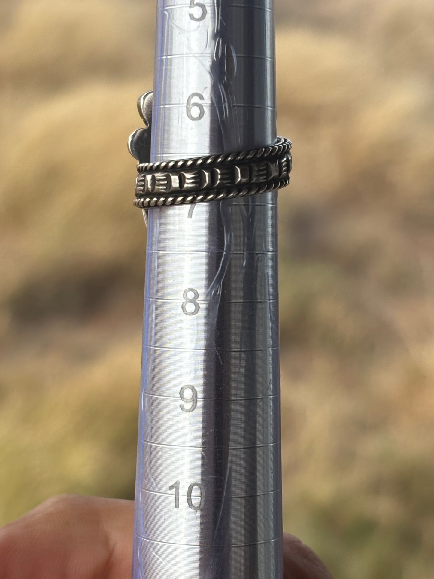 Calvin Nelson Turquoise & Spiny Oyster Prickly Pear Blossom Necklace, Ring and Post Earring Set C1