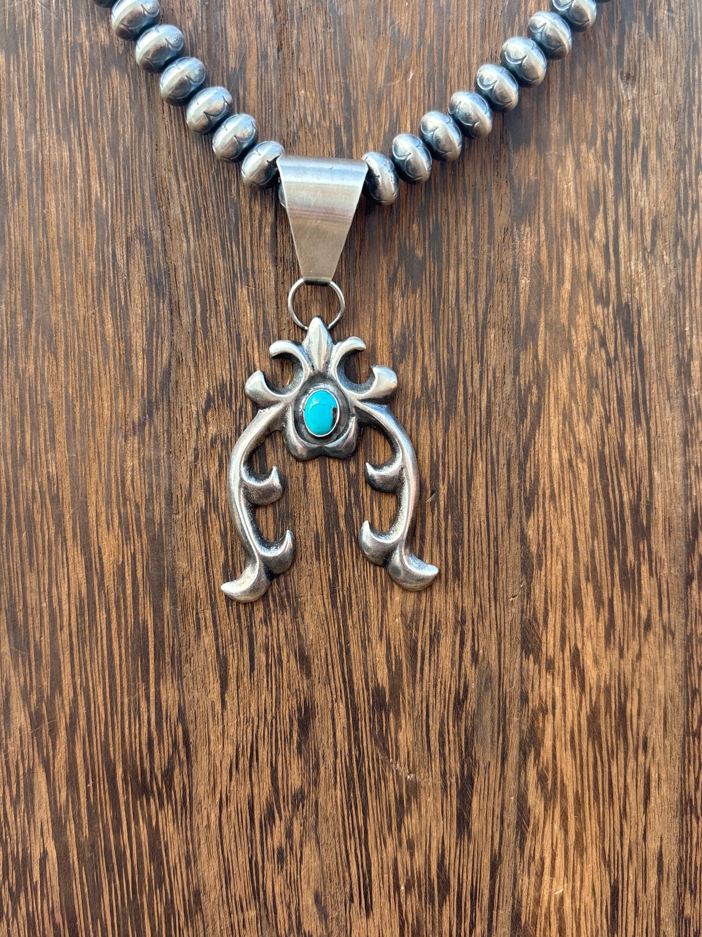 Sterling Silver & Turquoise Pendant by Eugene Gruber 18458