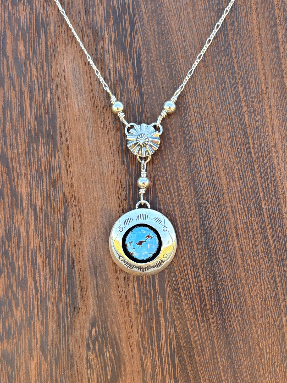 Lyanne Goodluck Golden Hills & Sterling Silver Drop Necklace 19LG