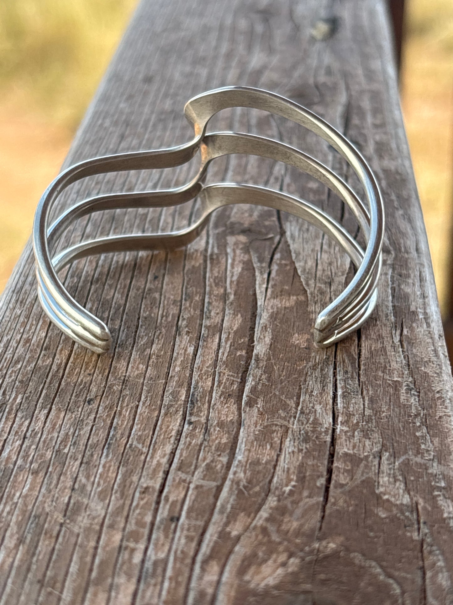 Elaine Tahe Triple wave SS Cuff 026984RB