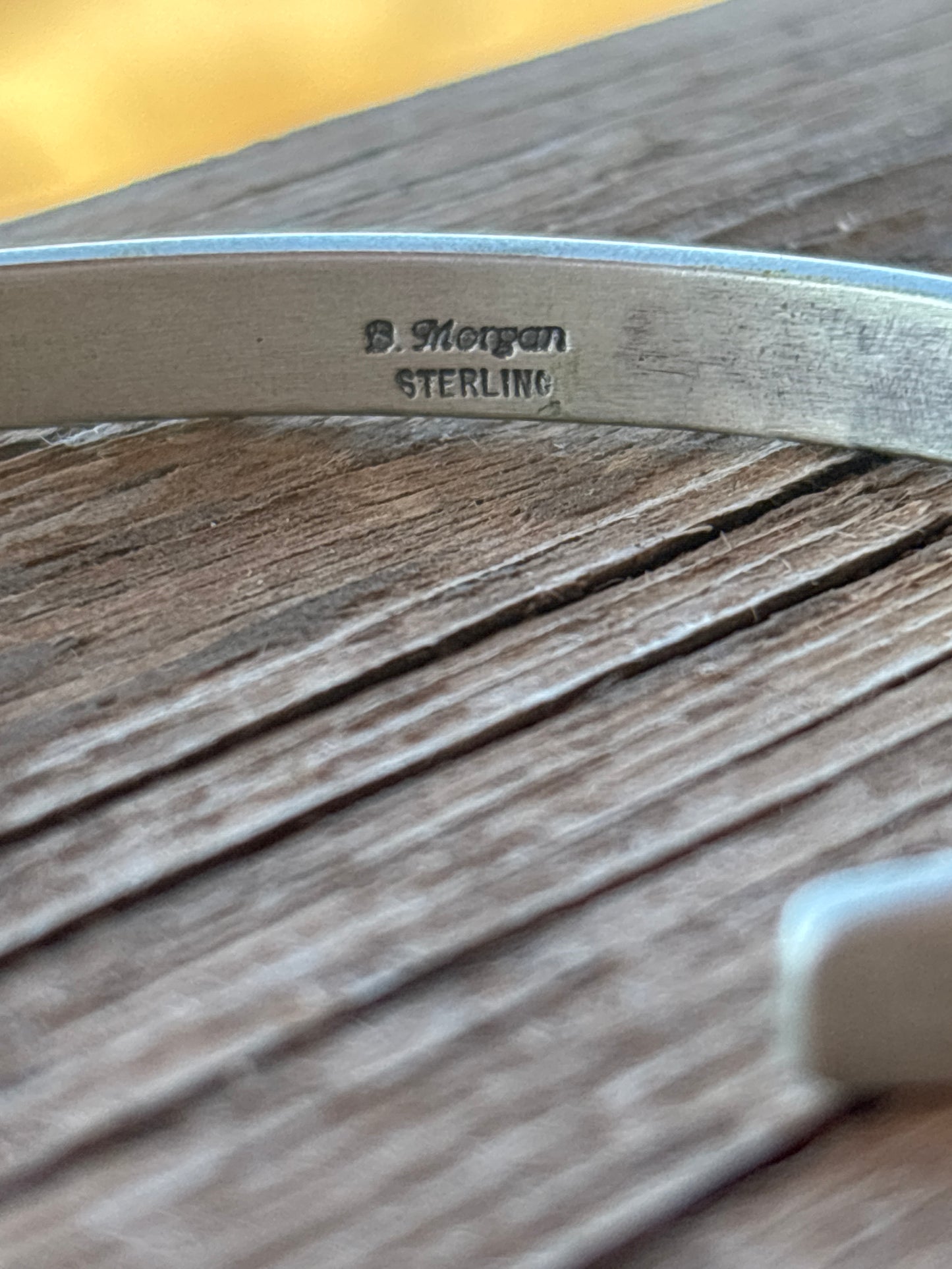 Bruce Morgan Engraved SS Cuff 0264RB