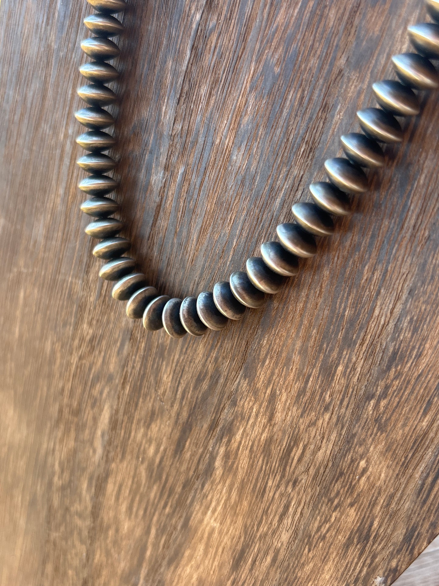 16" 12mm Rondelle/Saucer Bryannen Halwood  Navajo Pearls 12D16NP