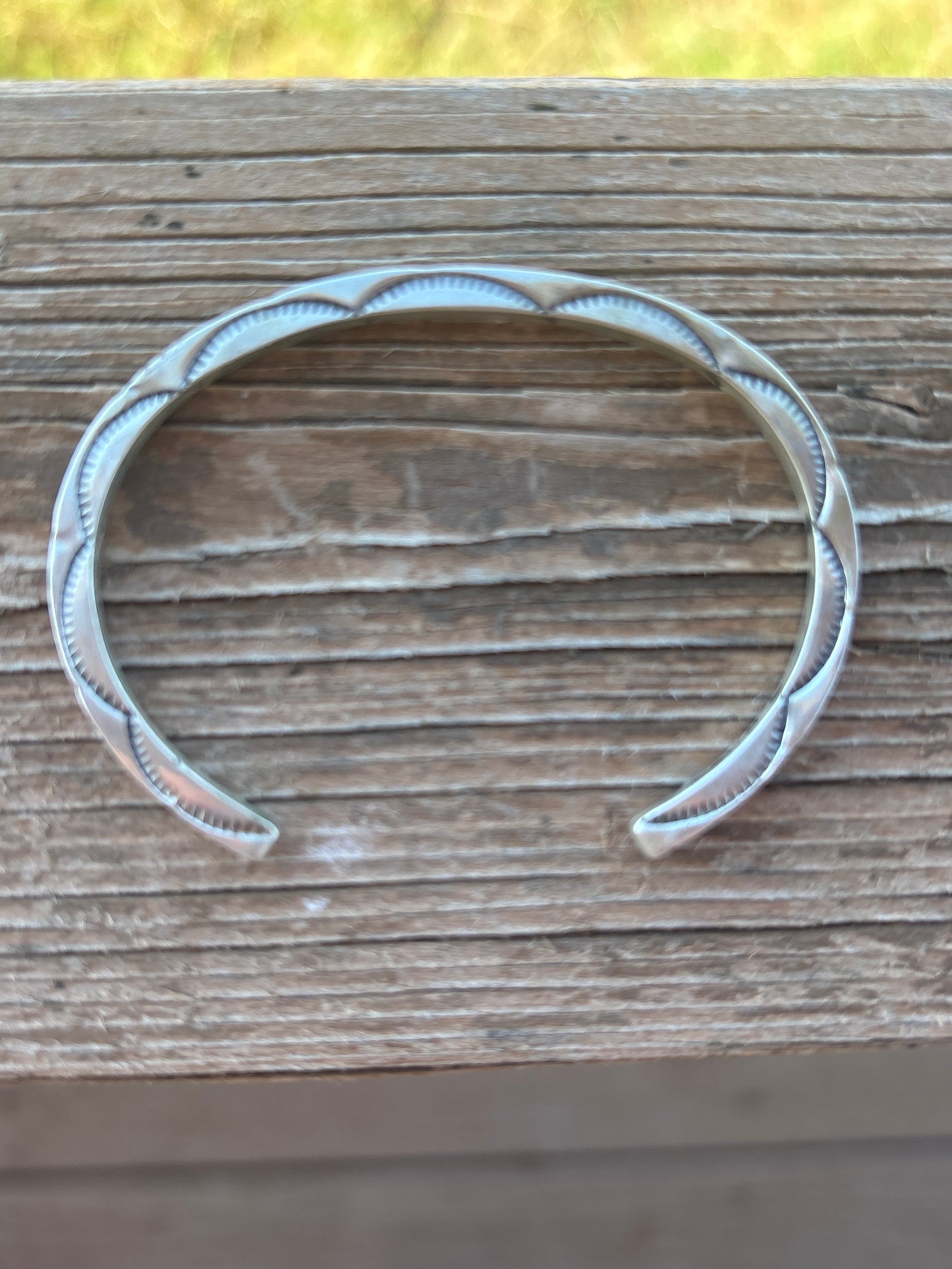 Ben Tahe Stamped SS Cuff 01350T