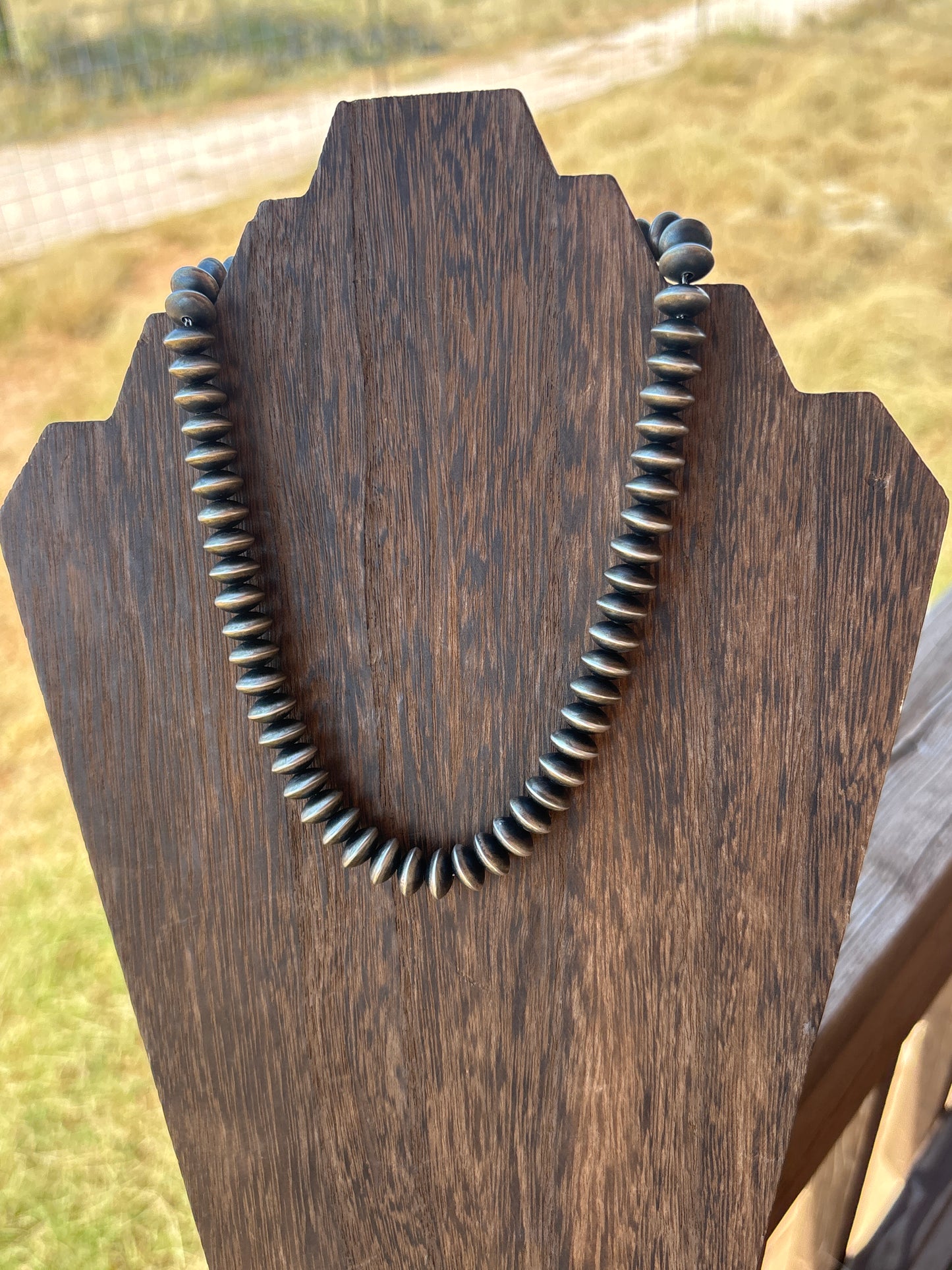 16" 12mm Rondelle/Saucer Bryannen Halwood  Navajo Pearls 12D16NP