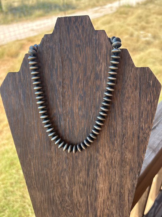 16" 12mm Rondelle/Saucer Bryannen Halwood  Navajo Pearls 12D16NP