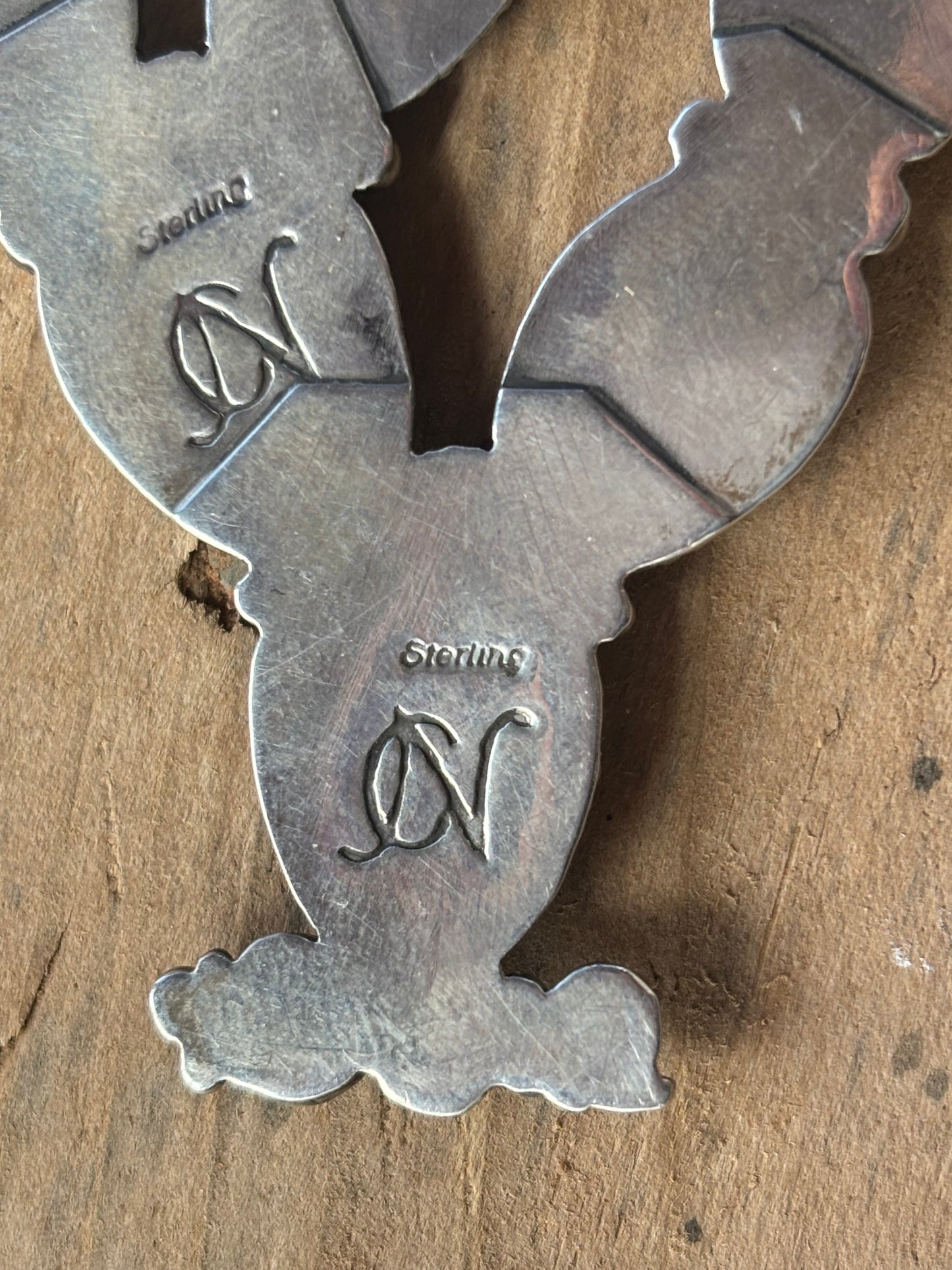 Calvin Nelson Turquoise & Spiny Oyster Prickly Pear Blossom Necklace, Ring and Post Earring Set C1