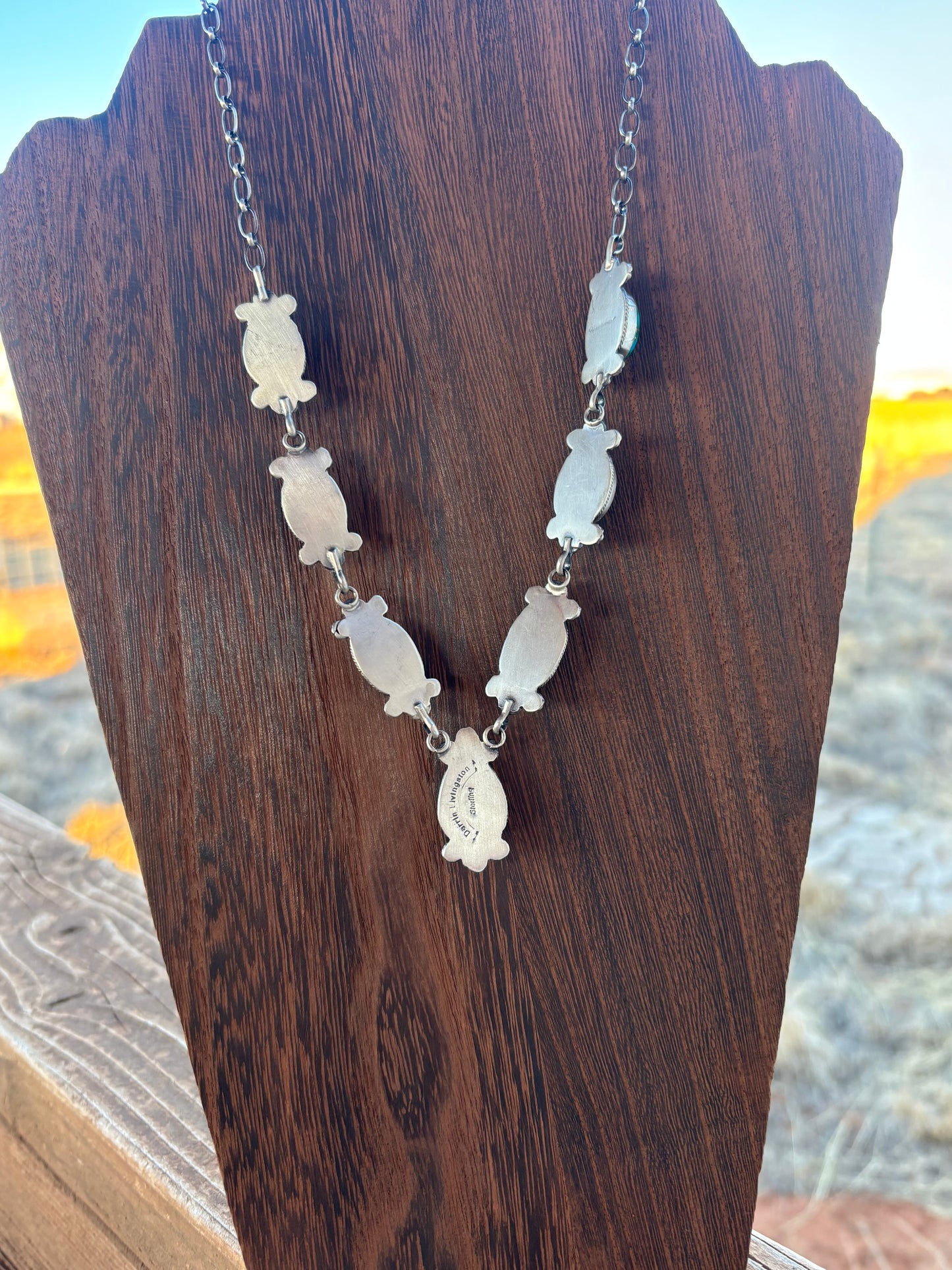 Darrin Livingston Sonoran Mountain & Sterling Necklace & Earring Set 2000387