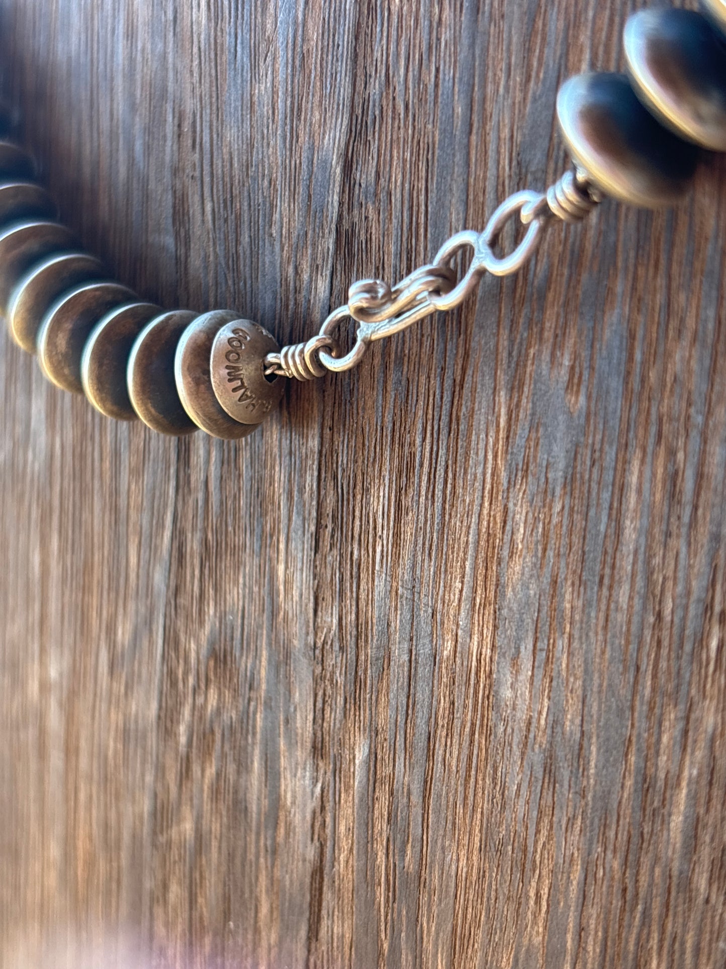 16" 12mm Rondelle/Saucer Bryannen Halwood  Navajo Pearls 12D16NP