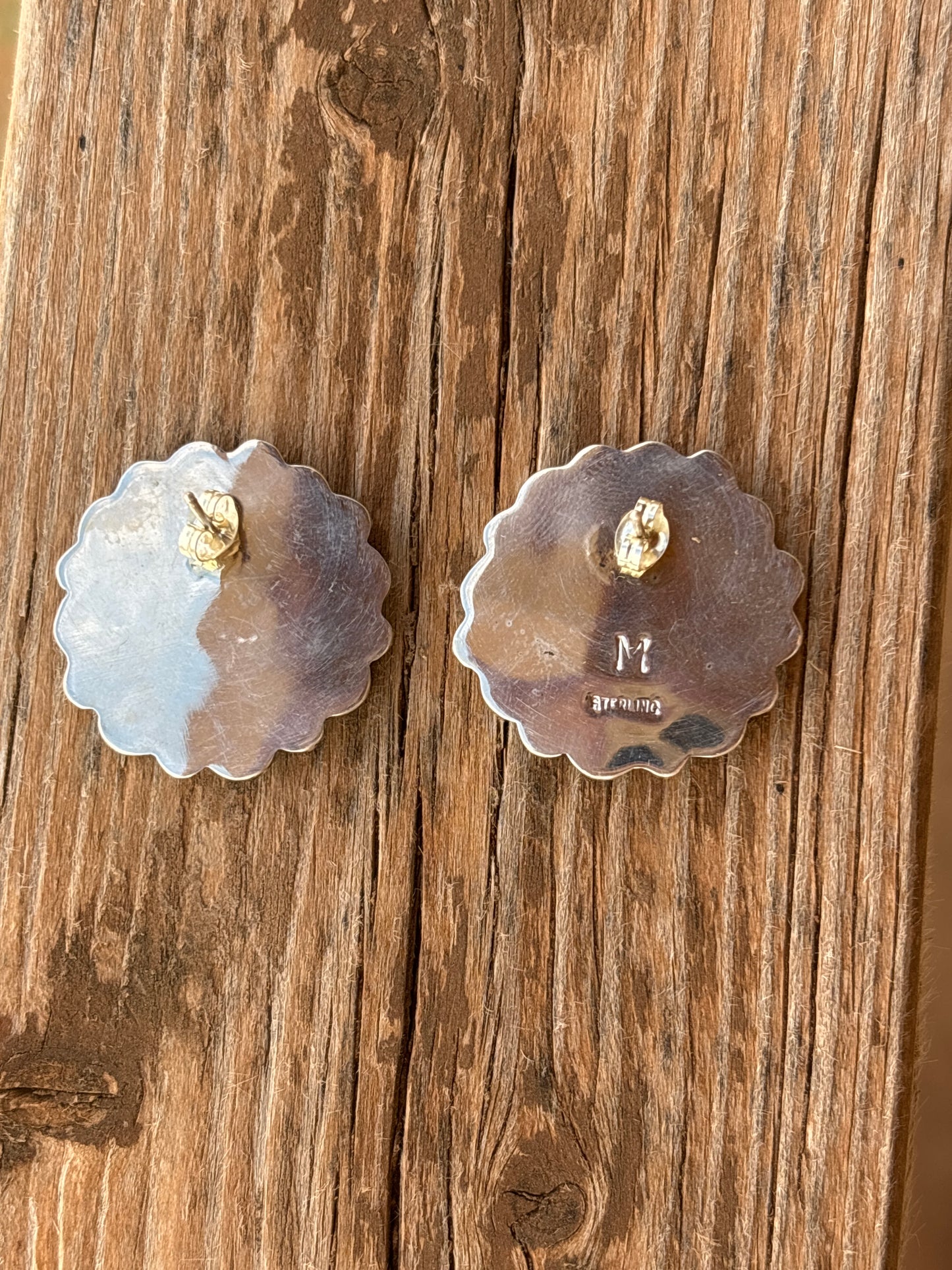 Martin Muskett Turquoise & Sterling Silver Earrings 14935