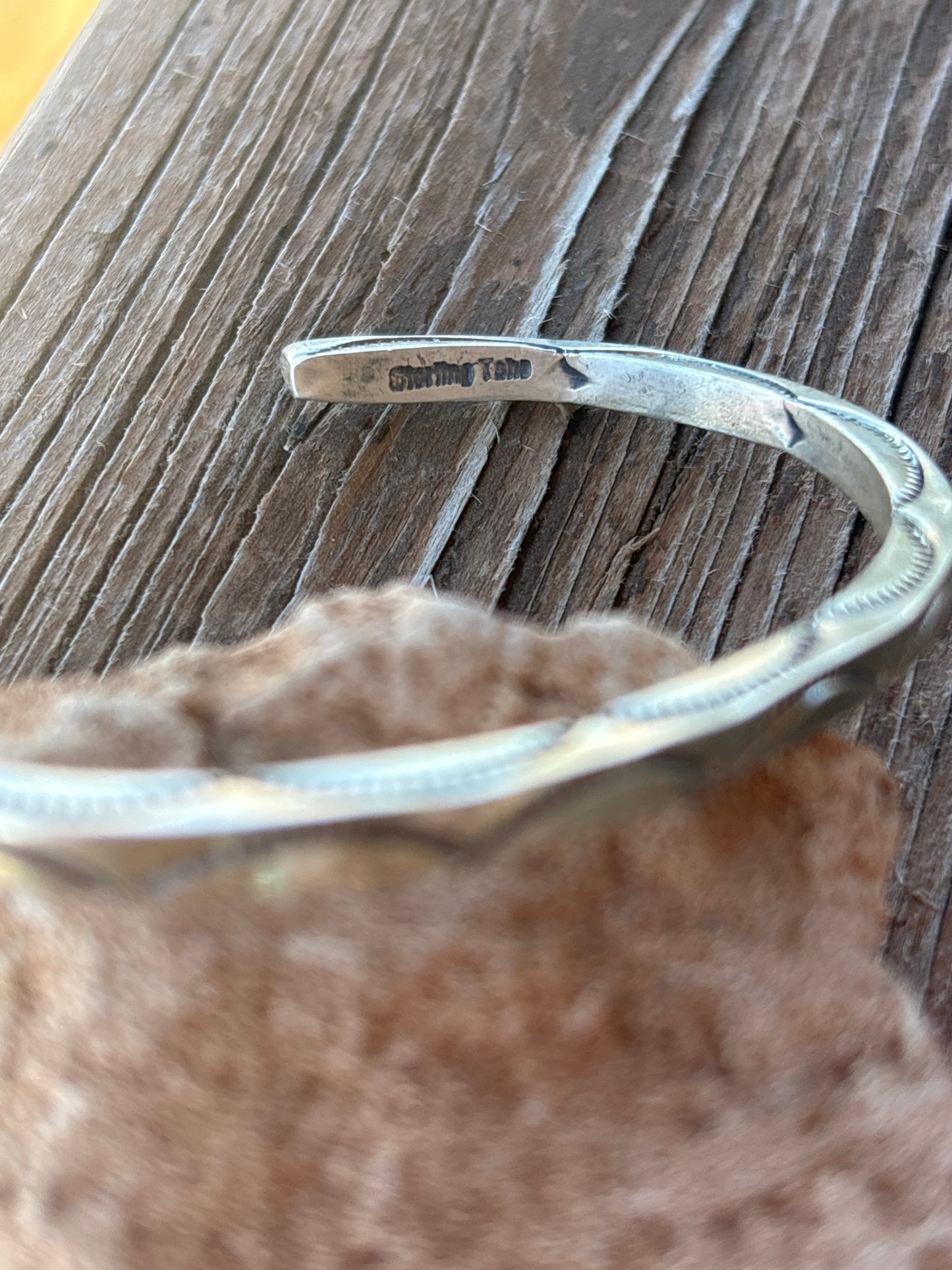 Ben Tahe Stamped SS Cuff 01350T