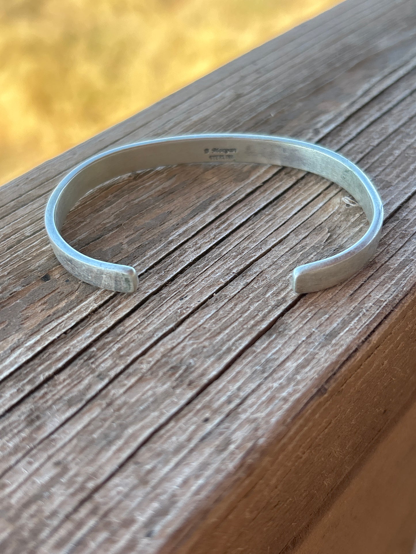 Bruce Morgan Engraved SS Cuff 0264RB