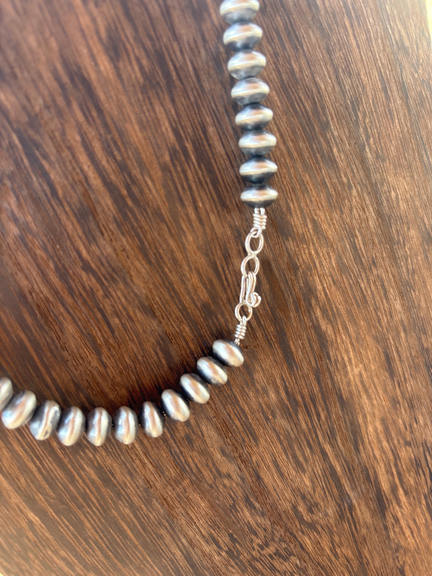 24” 8mm Semi Round Bryannen Halwood Navajo Pearl Necklace 8S24NP