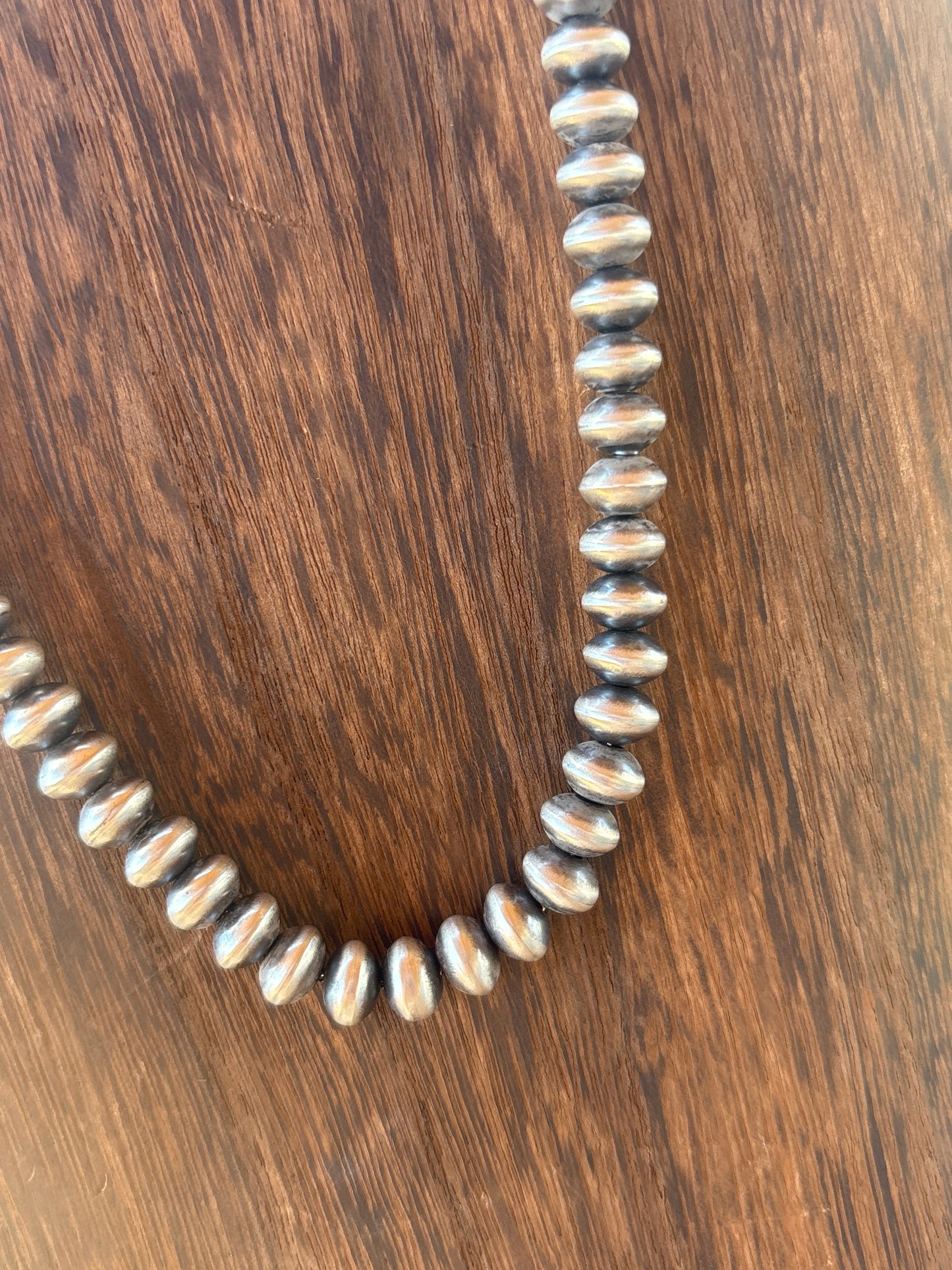 24” 8mm Semi Round Bryannen Halwood Navajo Pearl Necklace 8S24NP