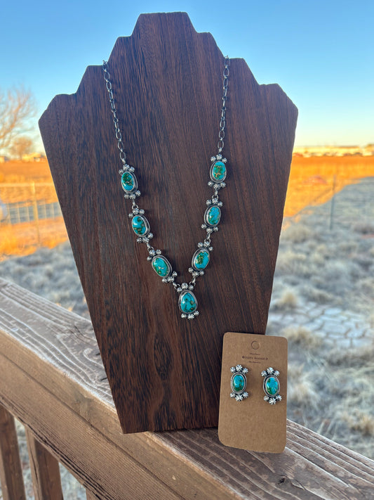 Darrin Livingston Sonoran Mountain & Sterling Necklace & Earring Set 2000387