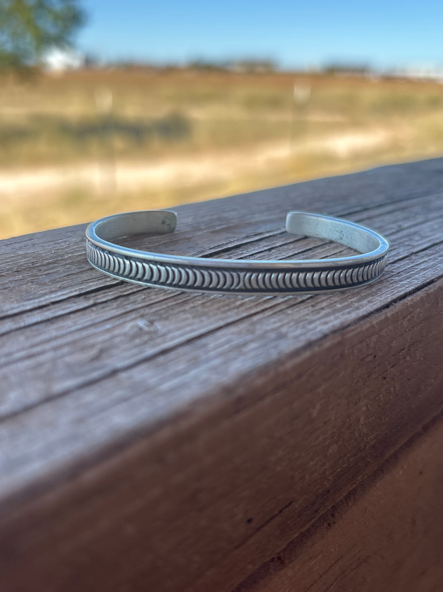 Bruce Morgan Engraved SS Cuff 0264RB