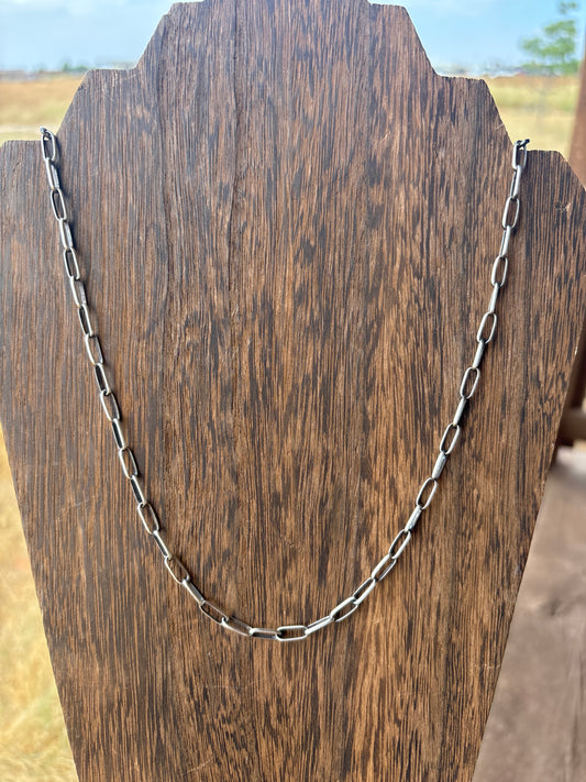 Sally Shurley SS handmade chain necklace 099964RB