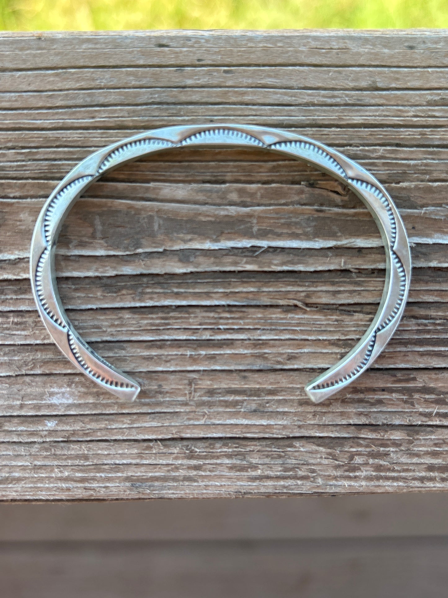 Ben Tahe Stamped SS Cuff 01350T