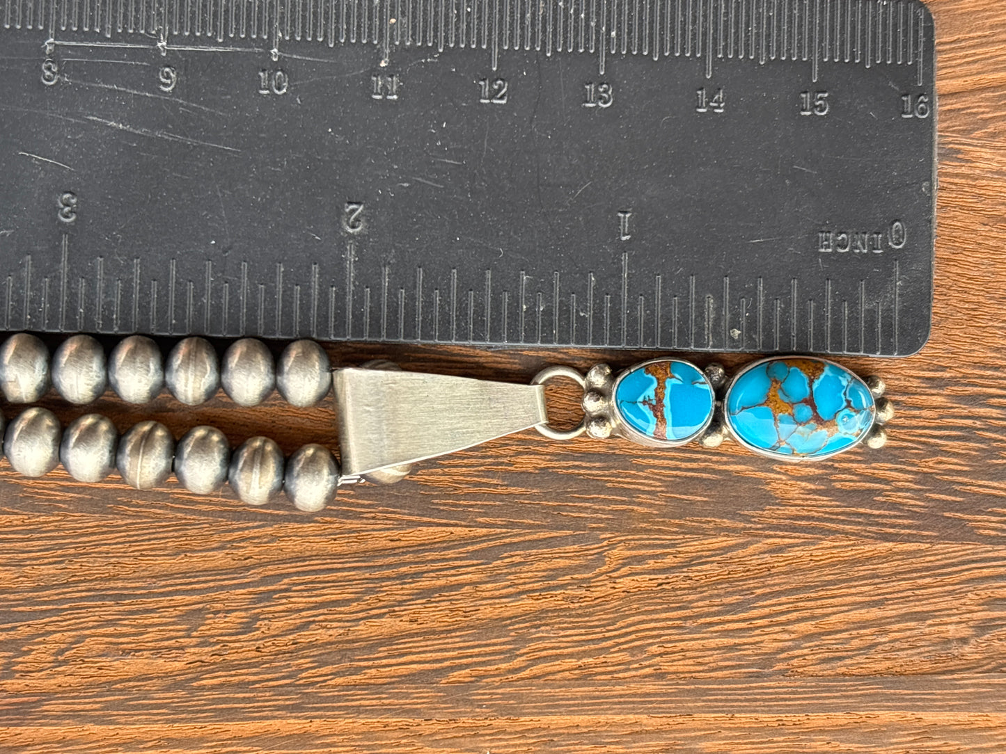 Rena Begay Egyptian Turquoise Pendant 18367