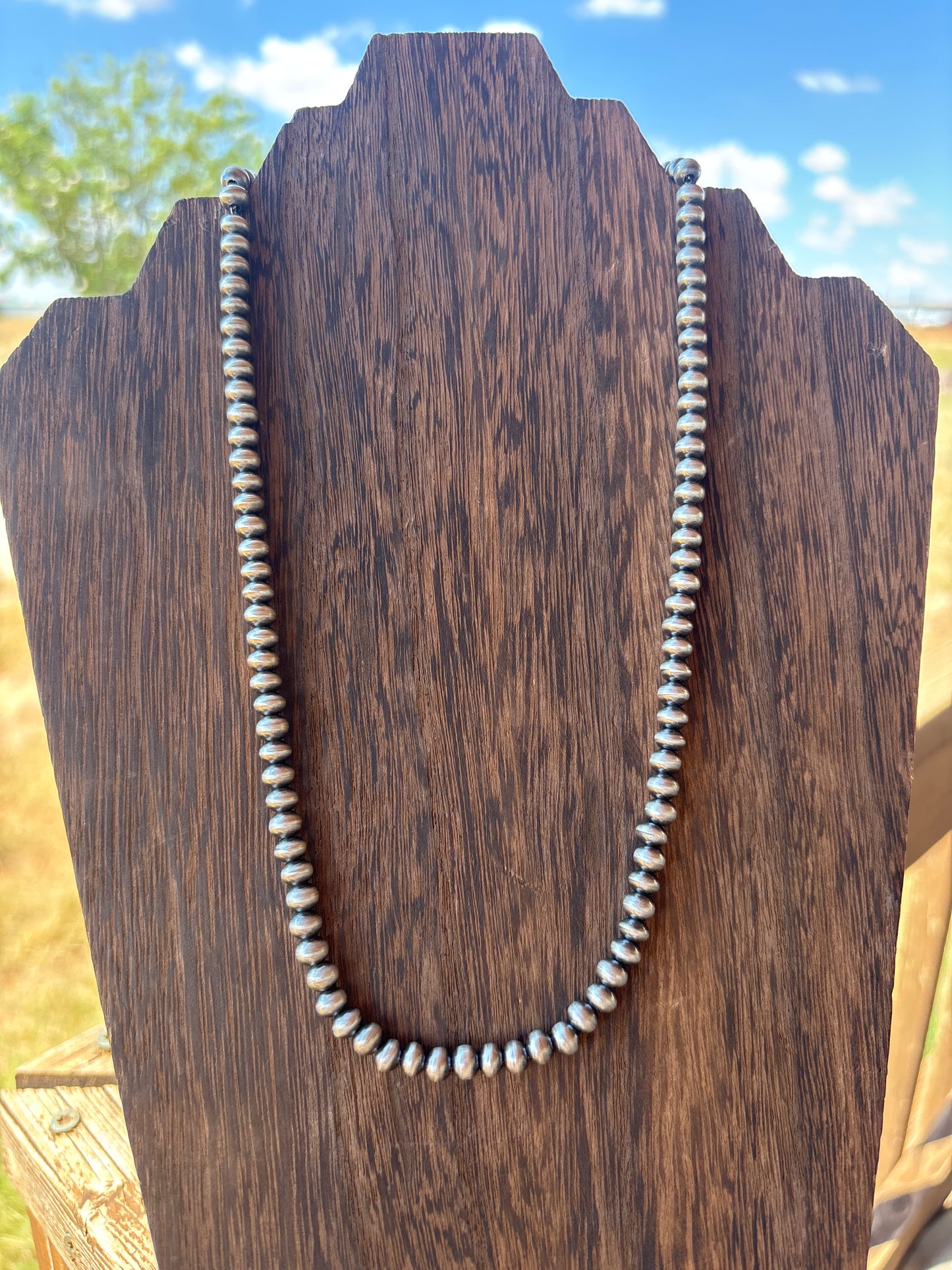 20” 6mm Semi Round Dorinda Mariano Navajo Pearl Necklace 6S20NP