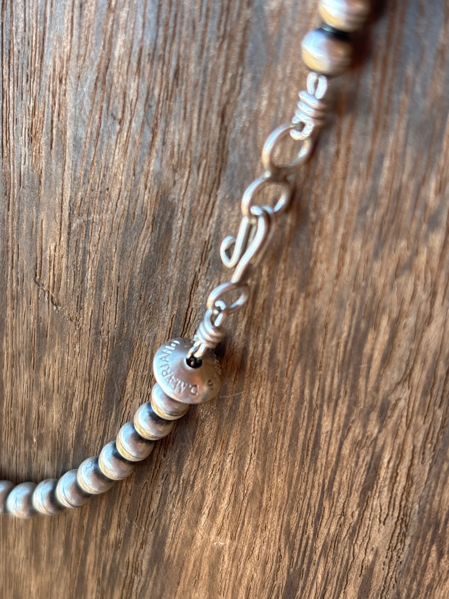 20” 5mm round Dorinda Mariano SS Navajo Pearl Necklace 5R20NP