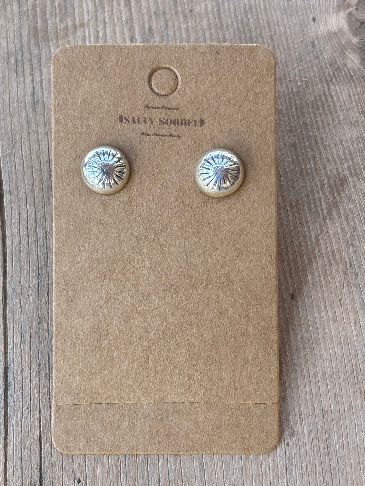 Gloria Harvey Sterling Silver Stamped Dot Post Earrings 709SRB